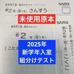 最新！原本未使用！2025年サピックス1年7月度復習テスト 成績報告書