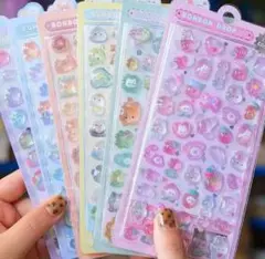 BONBON DROPシールセット 6枚 ボンボンド ロップシール ぷくぷく立体