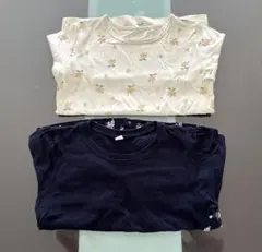 西松屋　花柄 ロンT 2枚セット　UNIQLO GU ZARA プティマイン