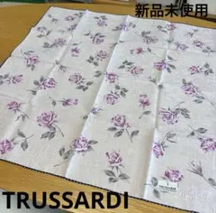 【新品未使用】TRUSSARDI トラサルディ ハンカチ 花柄のサムネイル