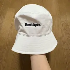 WEGO バケットハット ホワイト 刺繍入りのサムネイル