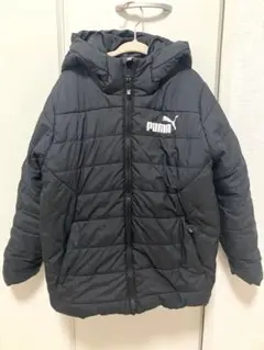 【汚れや使用感あり】PUMA ブラックダウンコート　130センチ