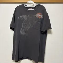 90s ハーレーダビッドソン イーグル リボン Tシャツ ビンテージ 鷲