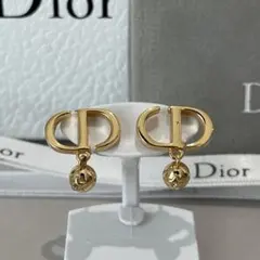 箱付 Dior Petit CD ピアス パール ゴールド ディオール 保存袋付