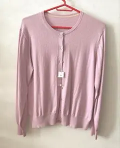 新品未使用　ピンク　長袖　カーディガン　サイズＬＬ