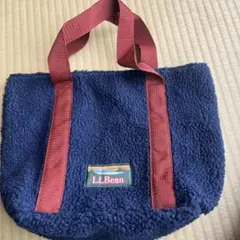 L.L.Bean ネイビー フリース トートバッグ　LEE 1月付録