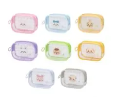 【おまけつき】ちいかわ　ぷっくりクリアミニポーチ　全8種　コンプリートセット