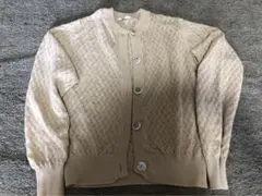 フルーツボタン　かぎあみカーディガン  ベージュ　didiziziのサムネイル