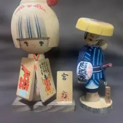 伝統的な木製こけし人形！