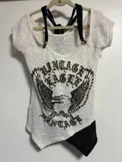 d.i.a ホルターネック風 トップス シアー オフホワイト 黒 ゴールドのサムネイル