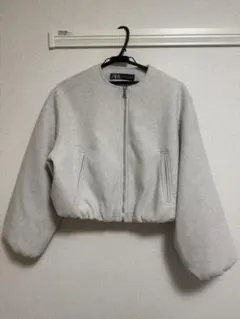 ZARA ソフトストレッチトリムボンバージャケット