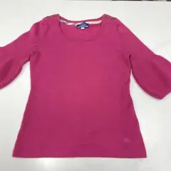 雷 BURBERRY バーバリーブルーレーベル セーター ニット ピンク38 M