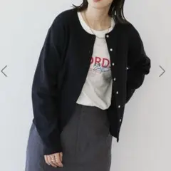 新品　AMERICAN HOLIC クルーネックニットカーディガン　ブラック