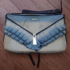 DIESEL デニム ハンドバッグ フリルデザインのサムネイル