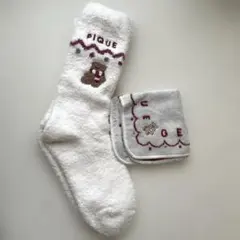 ジェラートピケ　ソックス、ハンカチセット