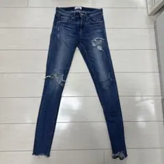 GYDA スキニーデニム ダメージ加工 Sのサムネイル