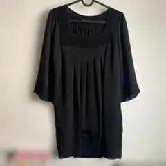 ブラック Mサイズ ワンピース チュニック