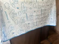 シナモロール シナモン 敷きパッド ブルー 100cm×205cmシングルサイズ