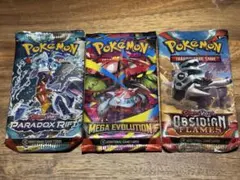ポケモンカード 英語版 未開封パック 3種セット