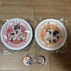 くら寿司　コラボ　ハイキュー‼︎ 寿司皿　缶バッジ　マスキングテープ