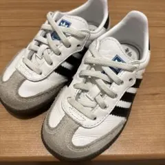 adidas Samba キッズシューズ ホワイト/ブラック