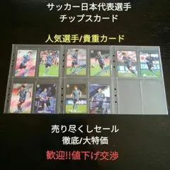 サッカー日本代表選手チップスカードNo.3/10枚セット