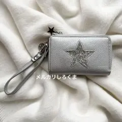 ACCOMMODE アコモデ ミッキーマウススターレザー長財布 シルバー 