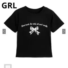【即日発送可】GRL リボンロゴプリントTシャツ［ru1438］