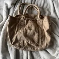 美品A.P.C. トートバッグ リネン ブラウン フランス製アーペーセー