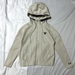 アンダーアーマー プロジェクトロック パーカー レディースS アイボリー UA