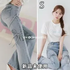 ダーリッチ darich ピコレースハイウエストフレアデニム I-BLU S
