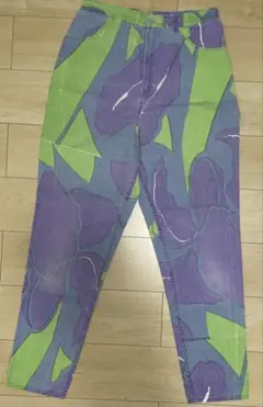 80’s コットン アブストラクト柄 パンツのサムネイル