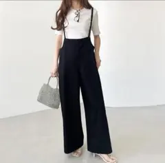 GeeRA サロペットワイドパンツ 未使用 タグ付き