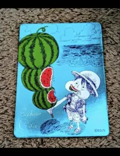 サ*シ様 ナツコミ ONE PIECE ルフィ スイカ イラストカード - メルカリ