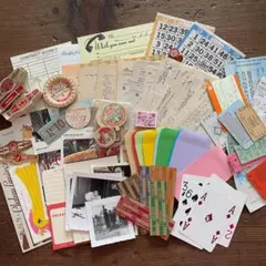 紙もの詰め合わせ　味紙特別セット②　蚤の市　ジャンクジャーナル　ヴィンテージ