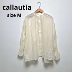 callautia カラウティア バックスリットシアーシャツ Mのサムネイル