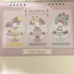 卓上カレンダー　マイメロディ2026年