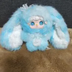 yooki うさぎ 水色まだら