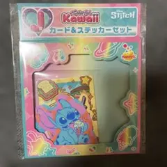 Disney Stitch カード＆ステッカーセット