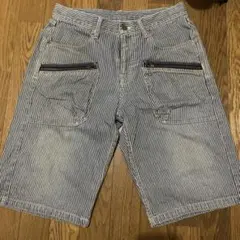 oshkosh ヒッコリー ハーフパンツ　Mサイズのサムネイル