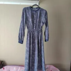 GLACIER ネイビー ロングワンピース S
