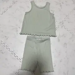 zarakids メロウ　セットアップ　タンクトップ　ショートパンツ　カーキ