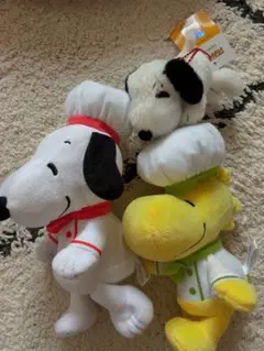 スヌーピー シェフぬいぐるみ 3体セット