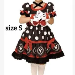 【Disney ディズニー】ミニーマウス ワンピース ドレス 仮装 コスプレ S