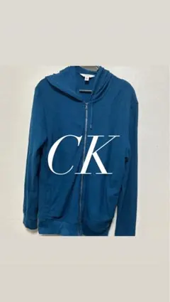 Calvin Klein ダークブルー M フルジップパーカーのサムネイル