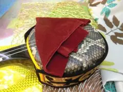 (送料無料)590円　沖縄三線専用　ビロード風クリーニングクロス　油脂汚れ落とし