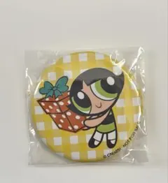 パワーパフガールズ　缶バッチ　ガールズの休日　バターカップ