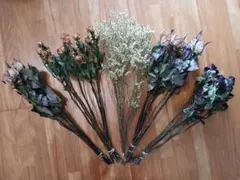 ドライフラワー 花束 バラ かすみ草 インテリアのサムネイル