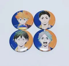 ハイキュー!! 缶バッジ 4個セット烏野高校