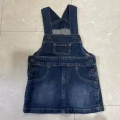 ベビー サロペット デニム ジャンパースカート 80 良品計画 無印良品